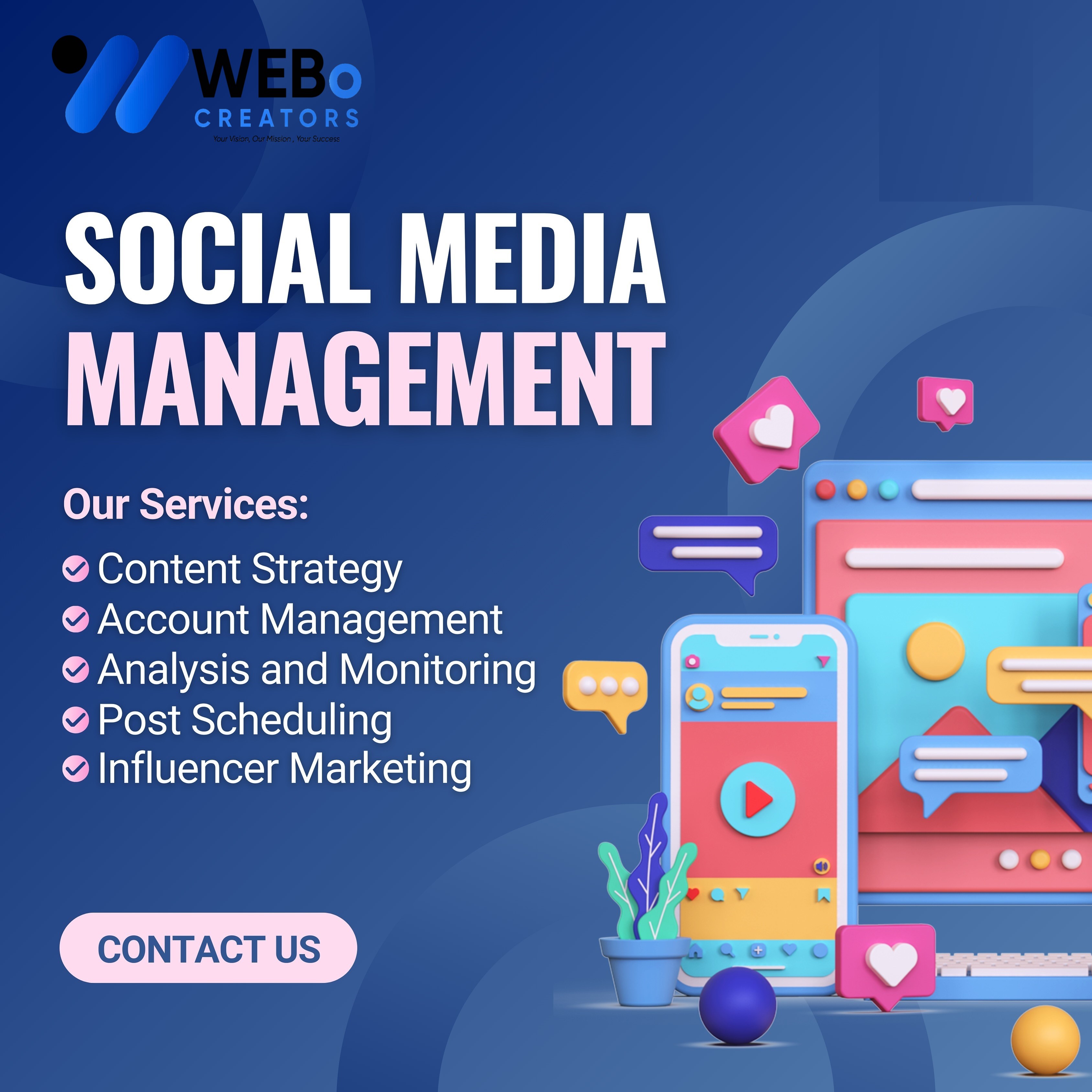 Social Media Management Services, Marketing & Optimization Company in Boardman ,OR